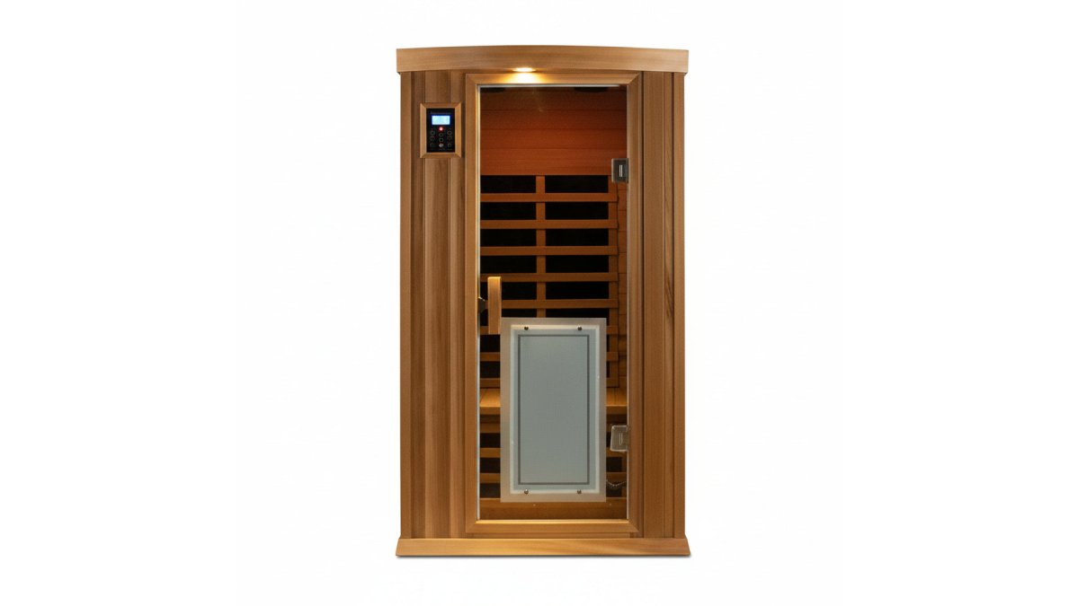 1-Person Red Cedar Far Infrared Sauna with Bluetooth
