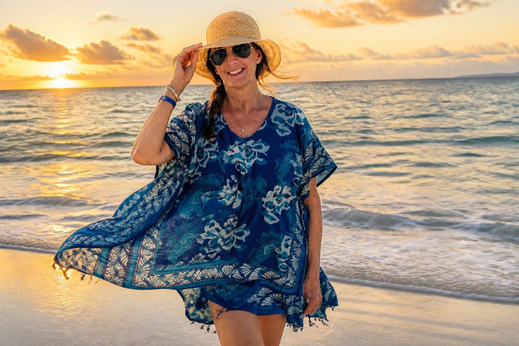 Professional illustration showing artisan crafted resort wear
