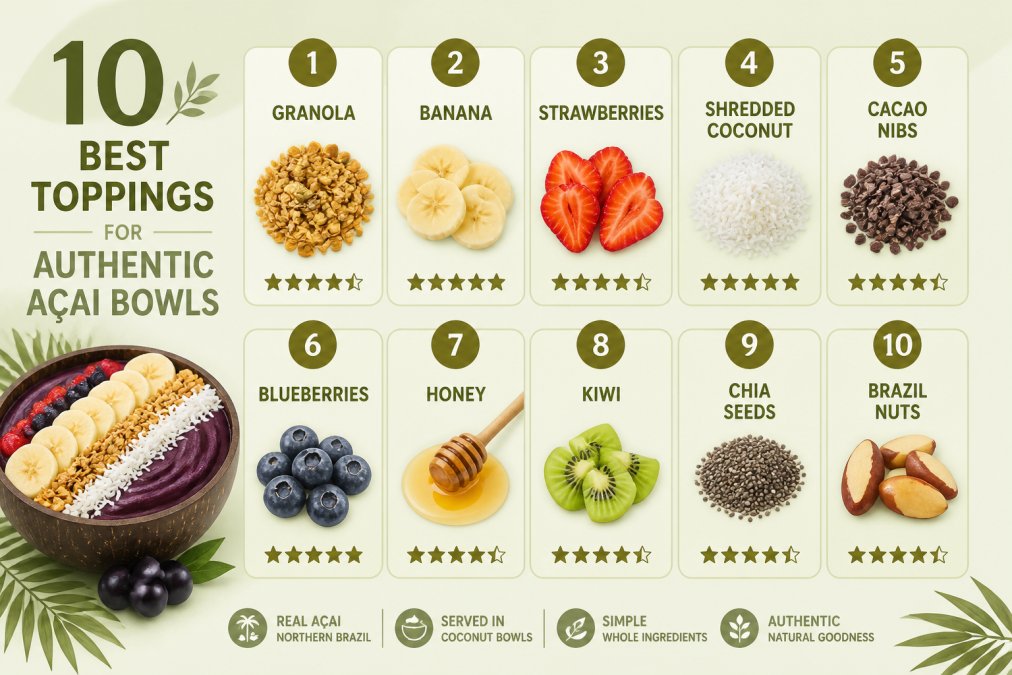 10 Best Toppings for Authentic Açai Bowls