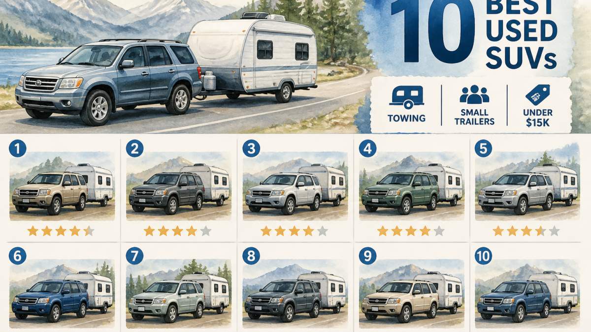 10 Best Used SUVs for Towing Small Travel Trailers Under $15K