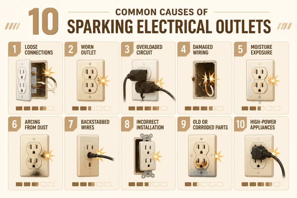 10 Common Causes of Sparking Electrical Outlets