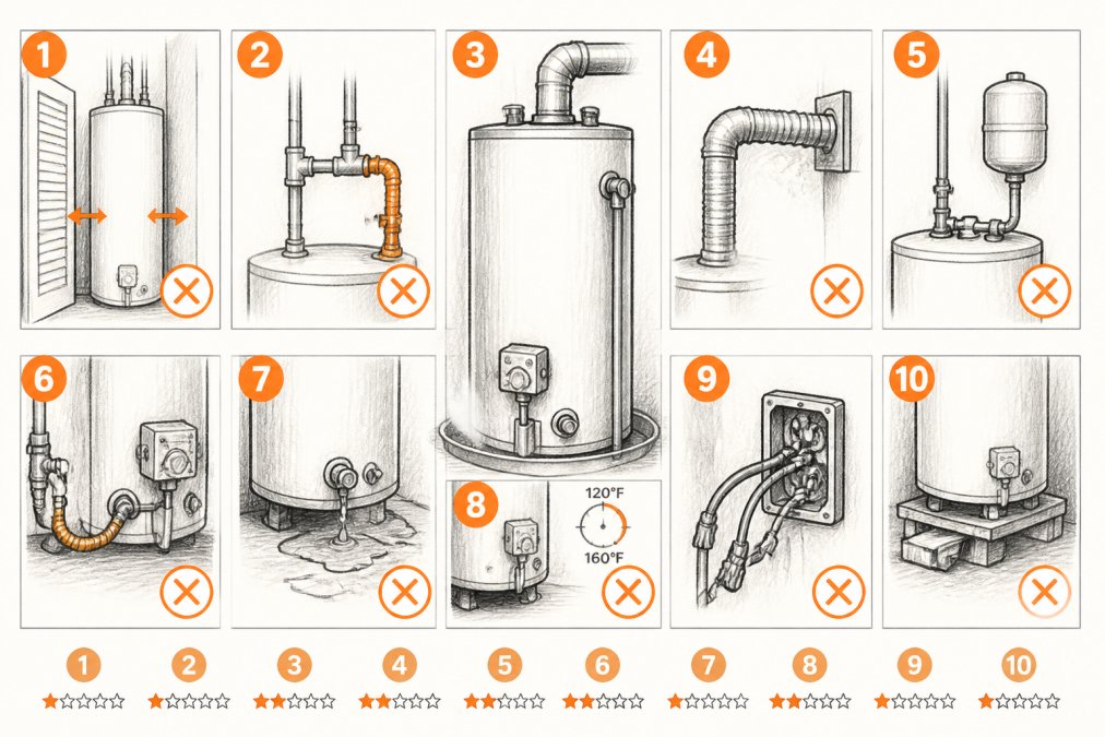 10 Common Water Heater Installation Mistakes to Avoid