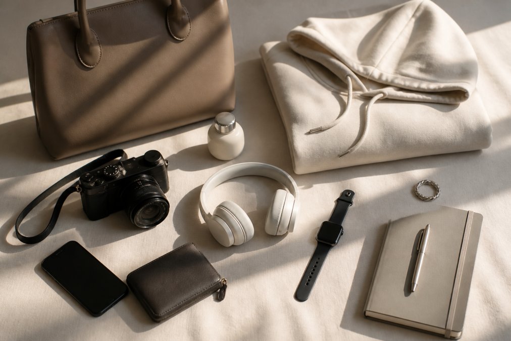 Professional illustration showing Flat for lifestyle essentials online