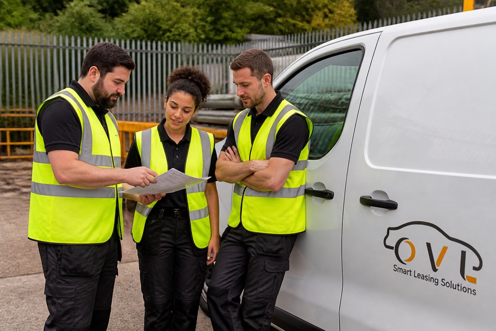 Professional illustration showing Team for company vehicle policy