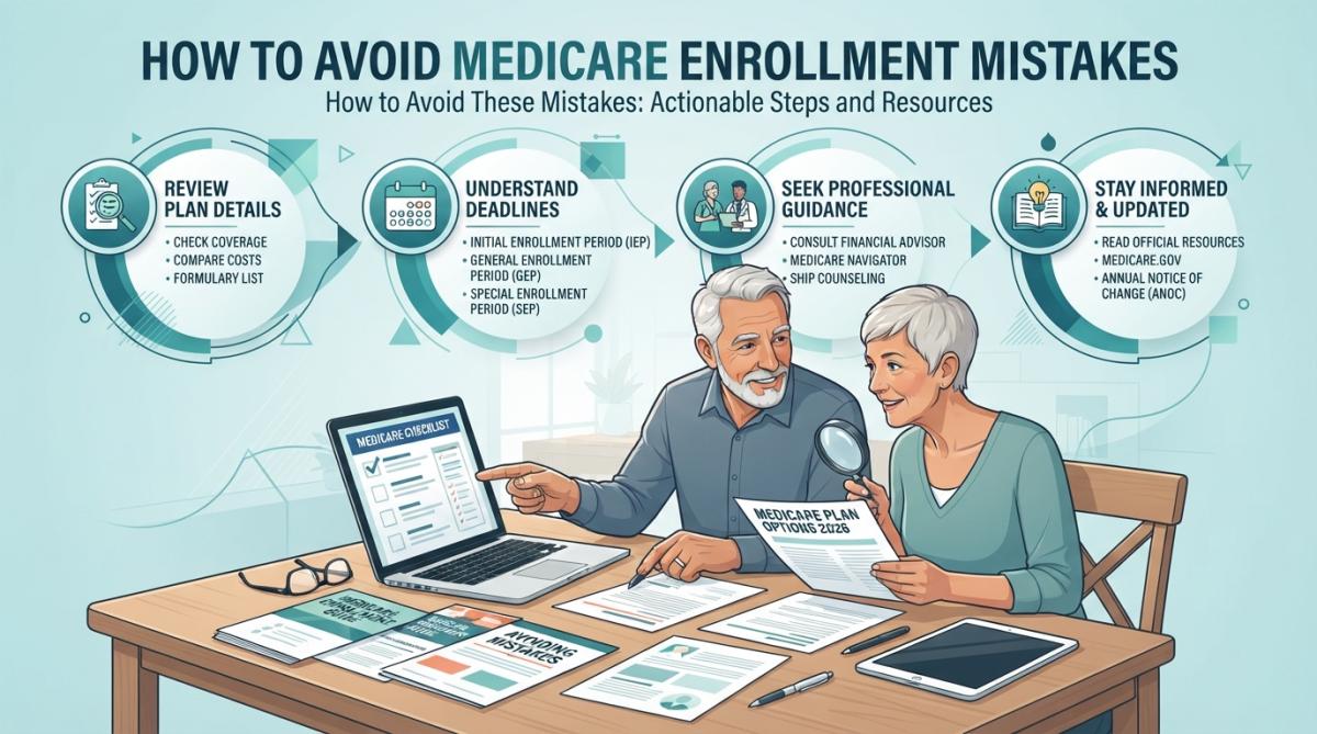 Step-by-step visual guide for enrollment mistakes to avoid