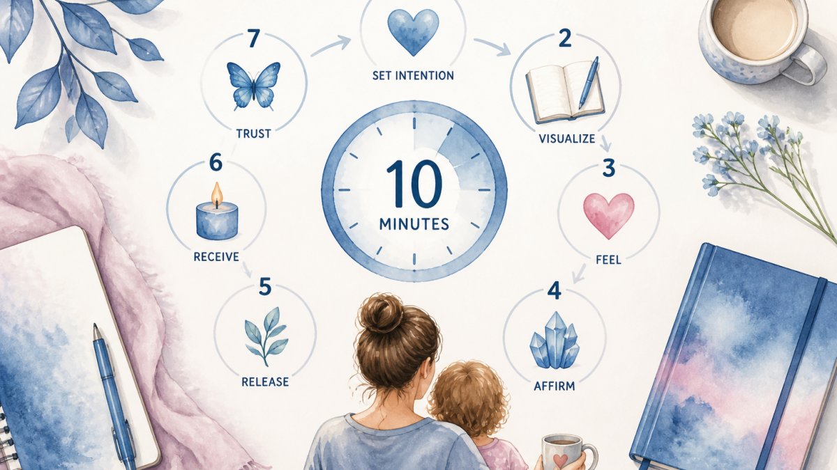 10 Minute Manifestation for Busy Moms: 7 Simple Steps