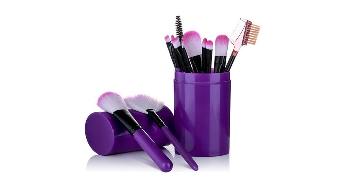 12-Piece Makeup Brush Set and Beauty Tools