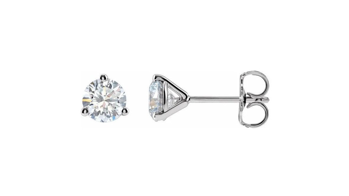 14kw LG Diamond Martini Studs 5mm 1cttw