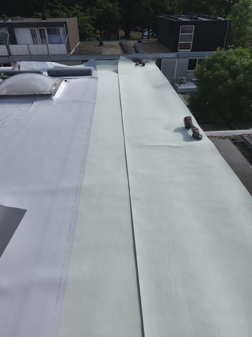 Alkorplan F Pvc dakbedekking met daarondedr een polyestermat scheidingslaag