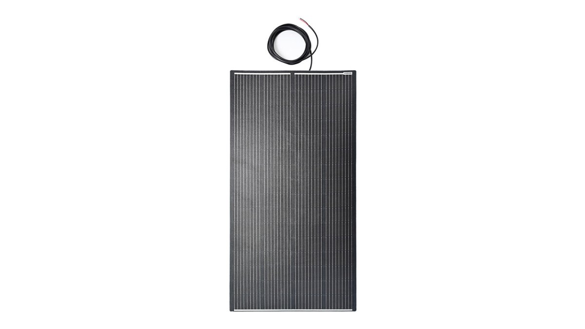 200W Semi-Flexi Solar Panel Black Rear Exit