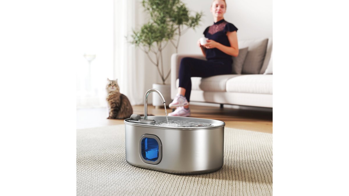 246 oz./7L Stainless Steel Cat Water Fountain with Filters, Ultra-Quiet Pump, for Cats, Dogs & Multi-Pet Homes