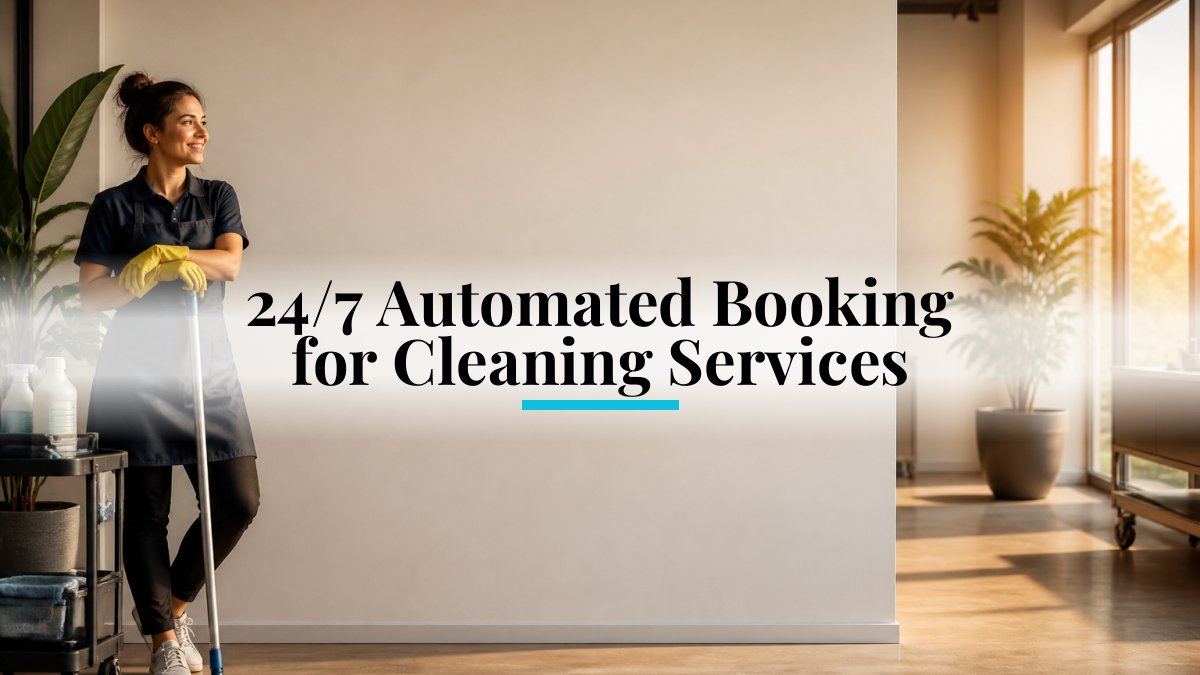 24/7 Automated Booking for Cleaning Services