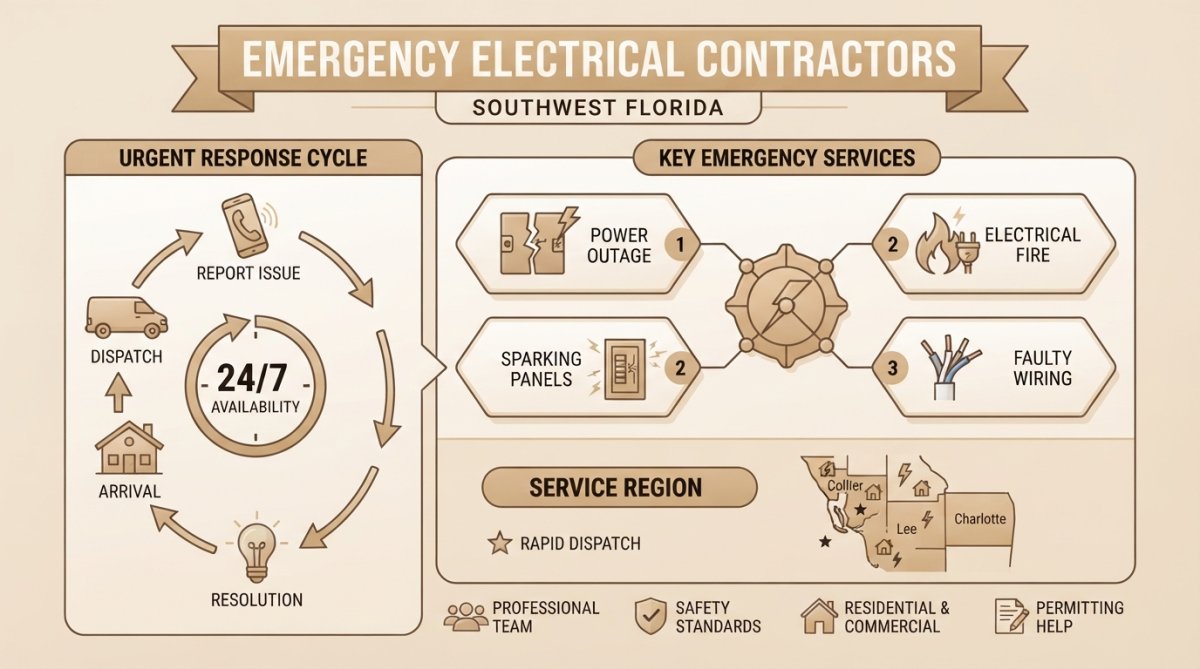 24/7 Emergency Electrical Contractors in Southwest Florida