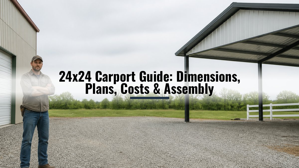 24x24 Carport Guide: Dimensions, Plans, Costs & Assembly