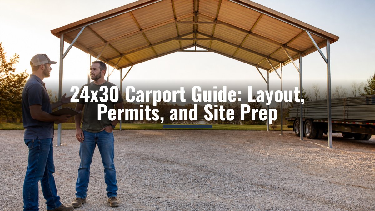24x30 Carport Guide: Layout, Permits, and Site Prep