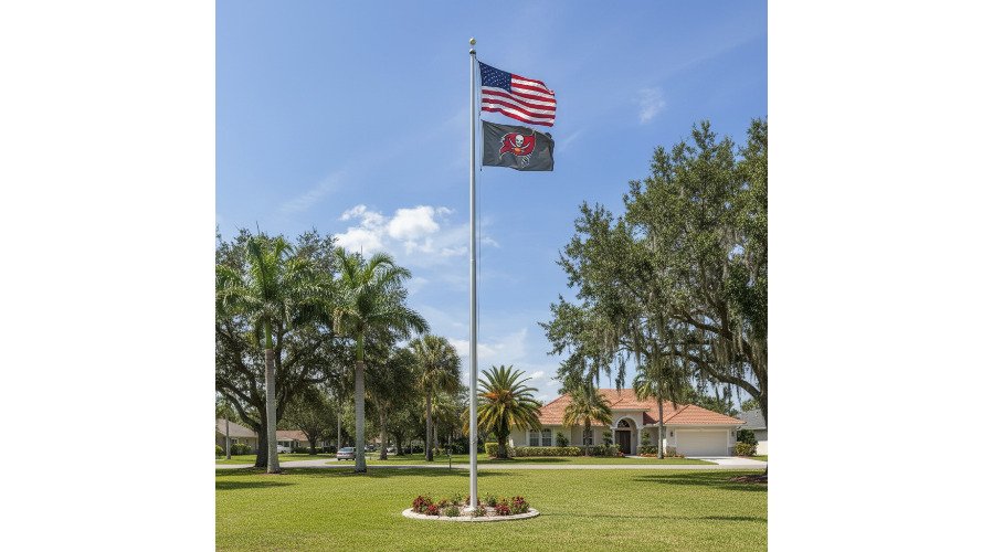 25 Ft Heavy Duty Superior 2 Telescoping Flagpole Kit