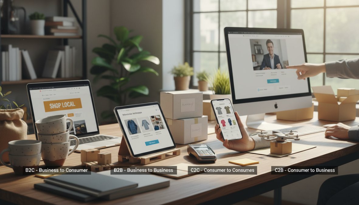 4 Types of E-Commerce Explained (With Examples)