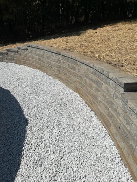 large retaining wall