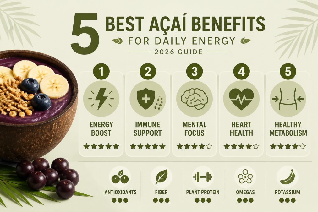 5 Best Açaí Benefits for Daily Energy: 2026 Guide