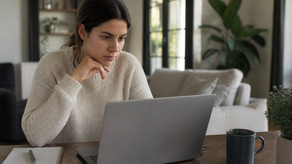 Person reviewing their digital privacy settings on a laptop while considering incogni alternatives