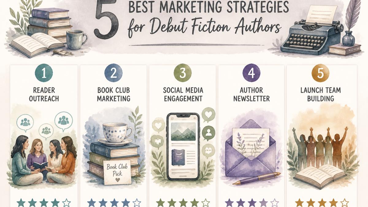 5 Best Marketing Strategies for Debut Fiction Authors