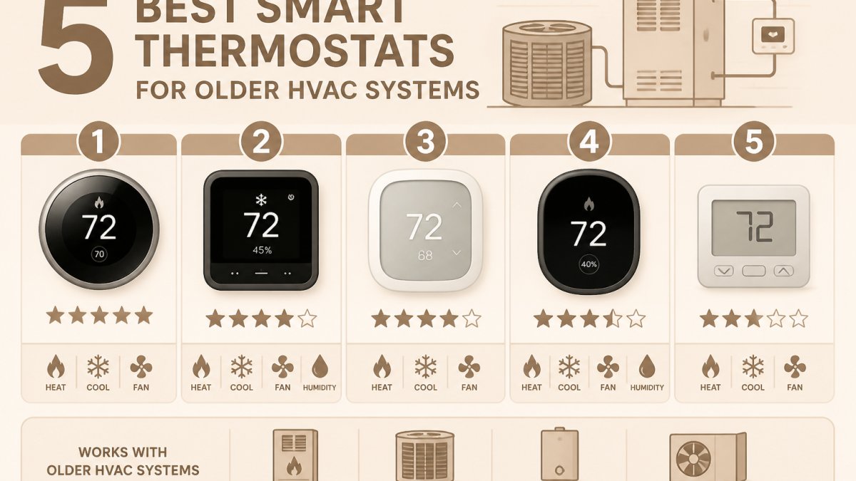 5 Best Smart Thermostats for Older HVAC Systems
