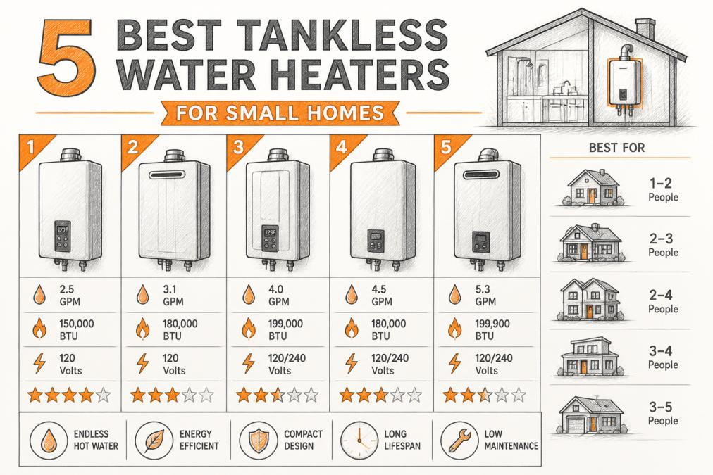 5 Best Tankless Water Heaters for Small Homes