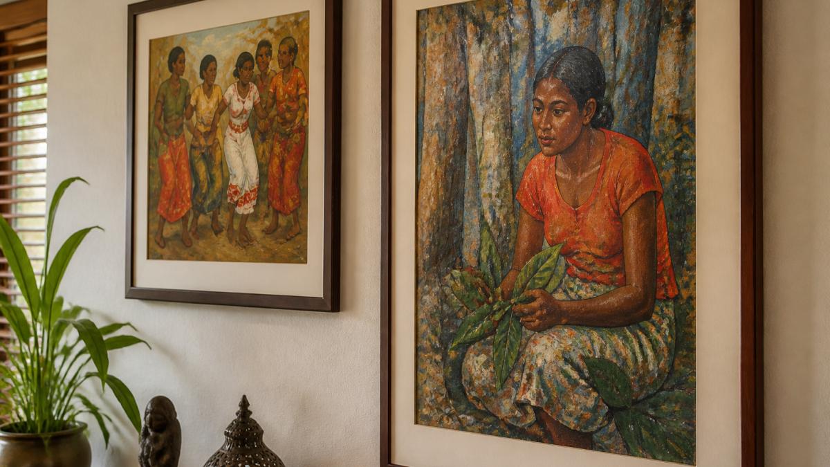 Infographic detailing the process of curating and purchasing original South Asian artwork for home display