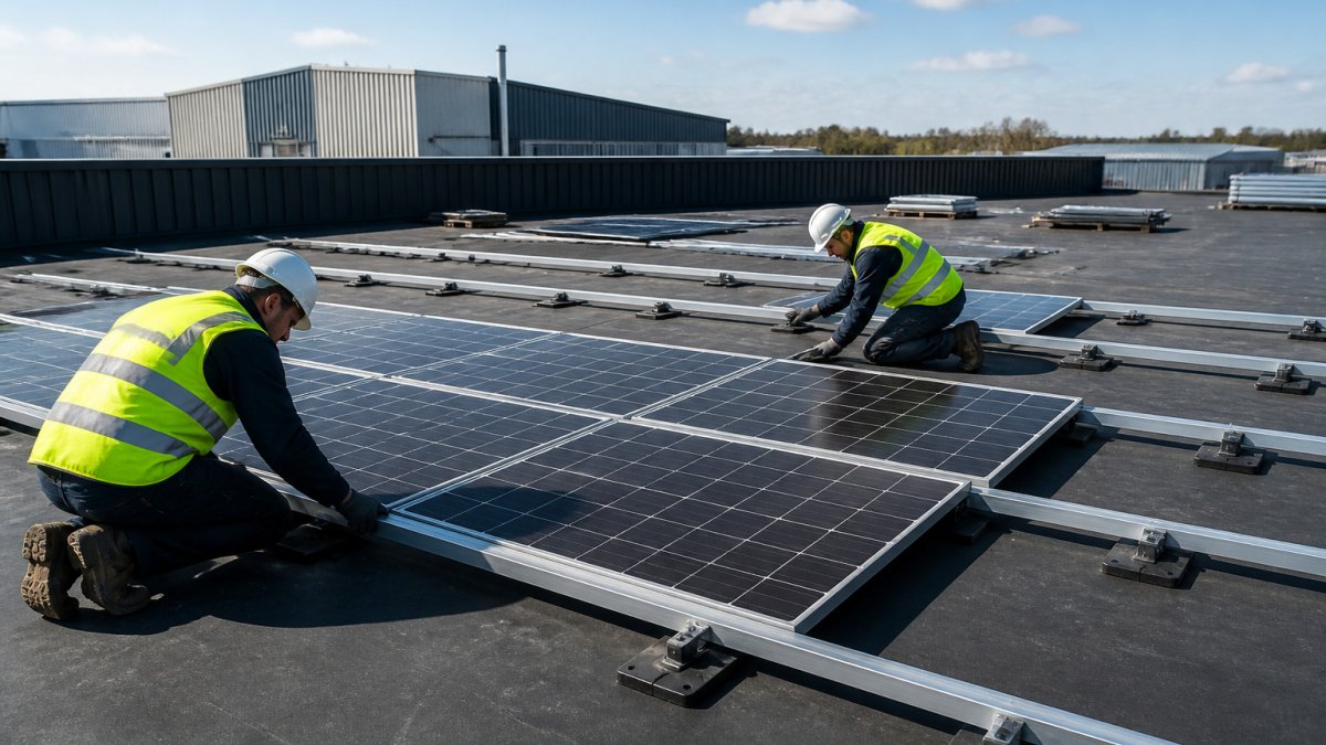 5 Steps to Install Solar Panels on Commercial EPDM Roofs
