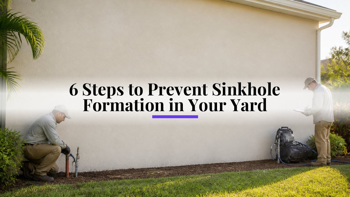 6 Steps to Prevent Sinkhole Formation in Your Yard