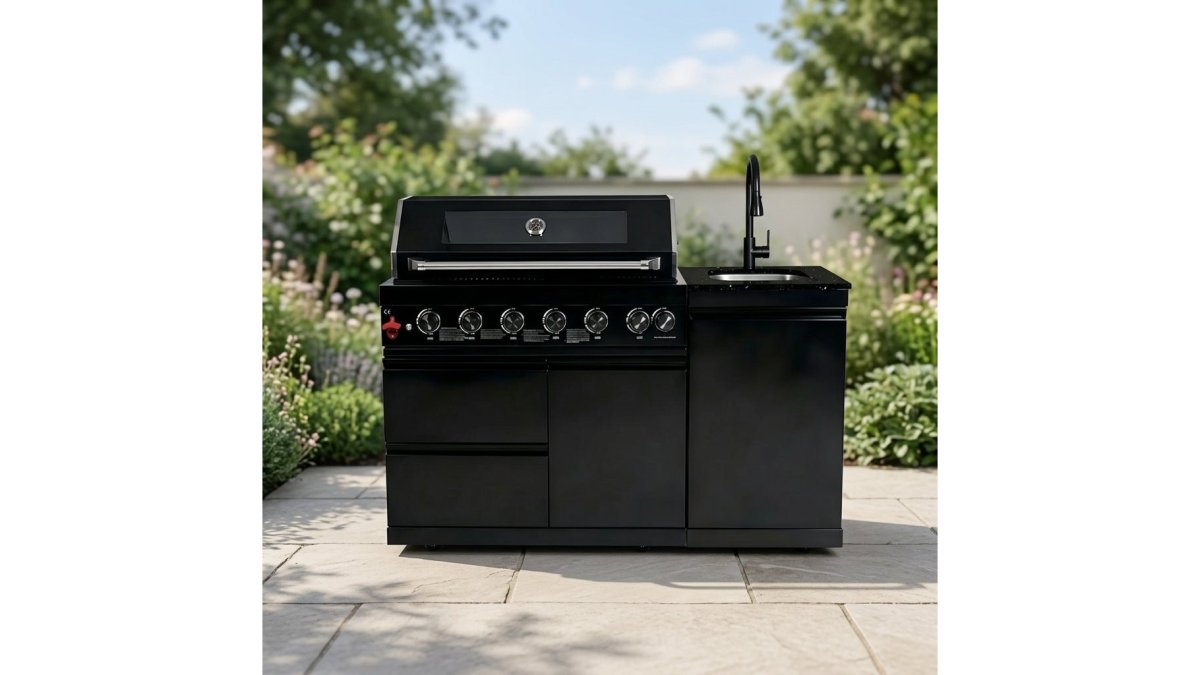 63" 6-Burner Outdoor Kitchen Island Grill