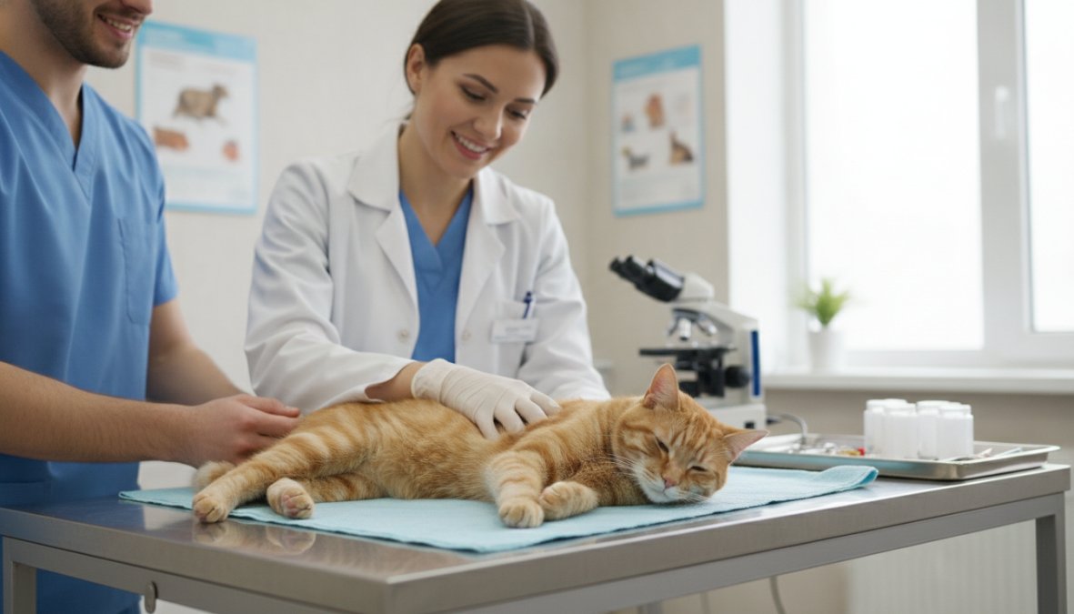 Illustration showing the benefits of 7 benefits of spay and neuter for cats