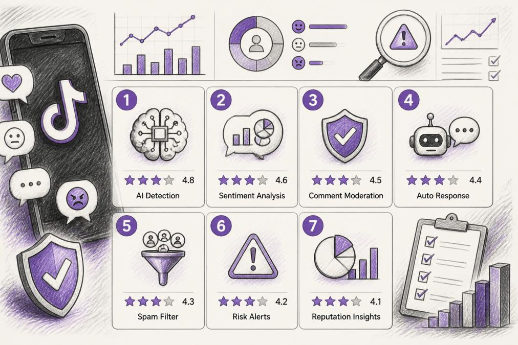 7 Best AI Tools for Managing Brand Reputation on TikTok