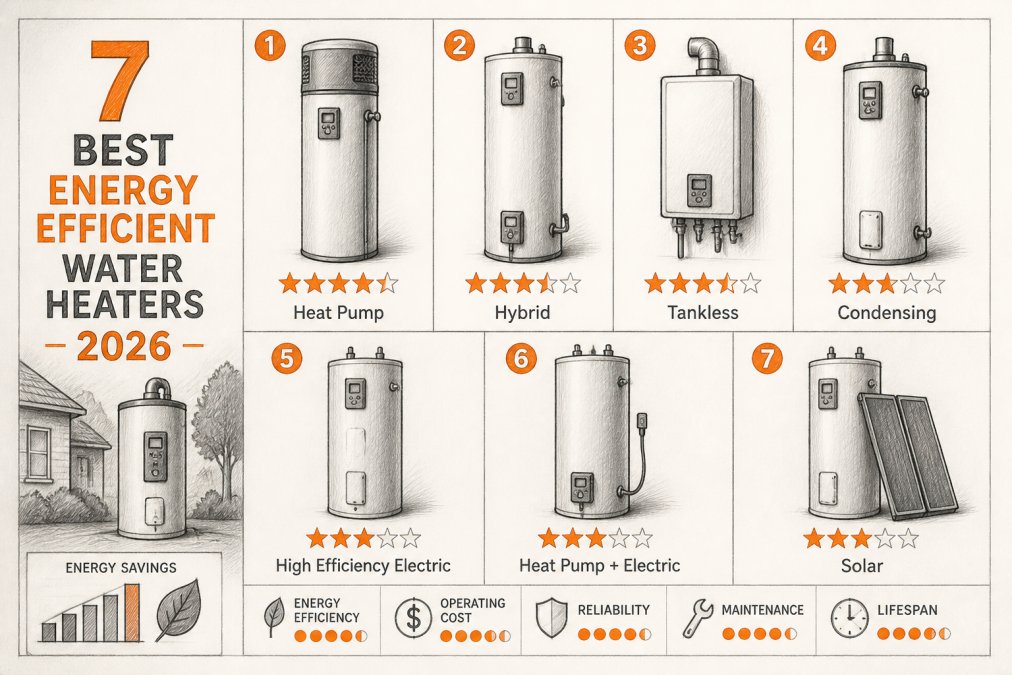 7 Best Energy Efficient Water Heaters 2026