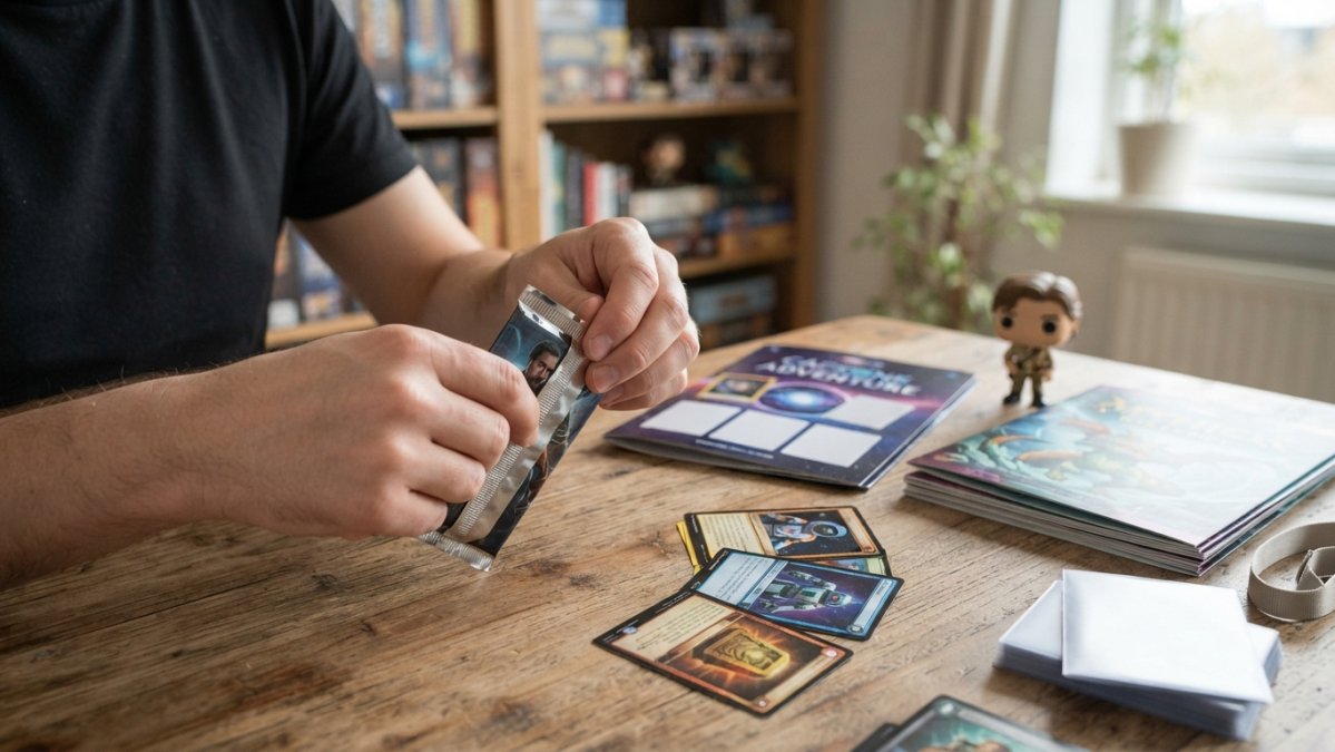 Infographic comparing budget and interest factors for starting a hybrid trading card collection