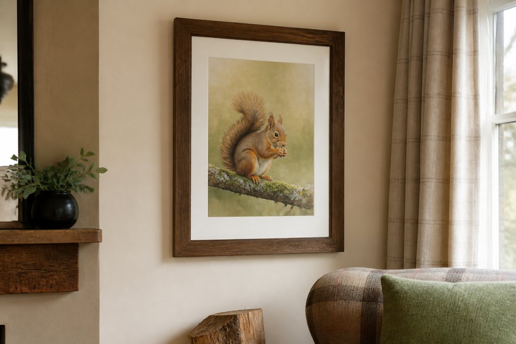 Professional illustration showing authentic scottish wildlife art