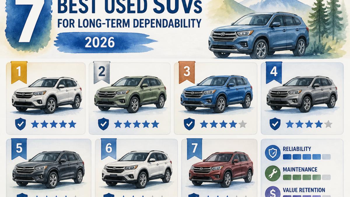7 Best Used SUVs for Long-Term Dependability 2026