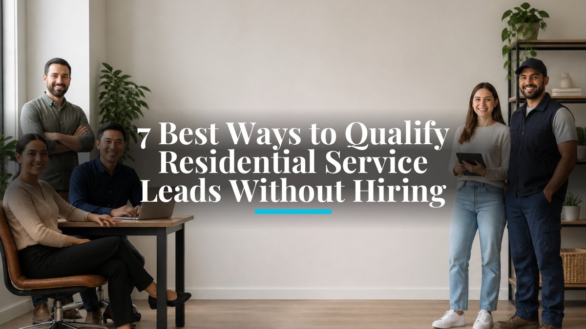7 Best Ways to Qualify Residential Service Leads Without Hiring
