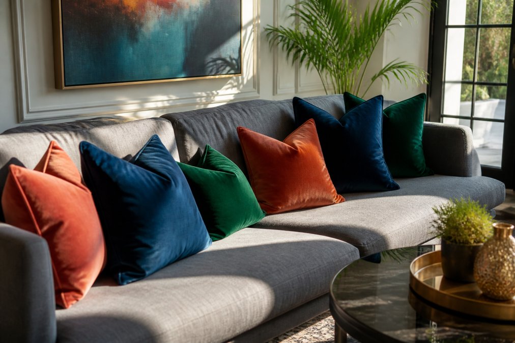 Professional illustration showing Modern for colorful accent pieces