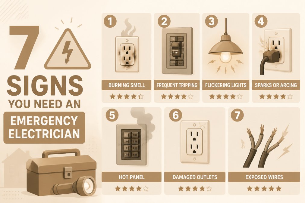 7 Signs You Need an Emergency Electrician