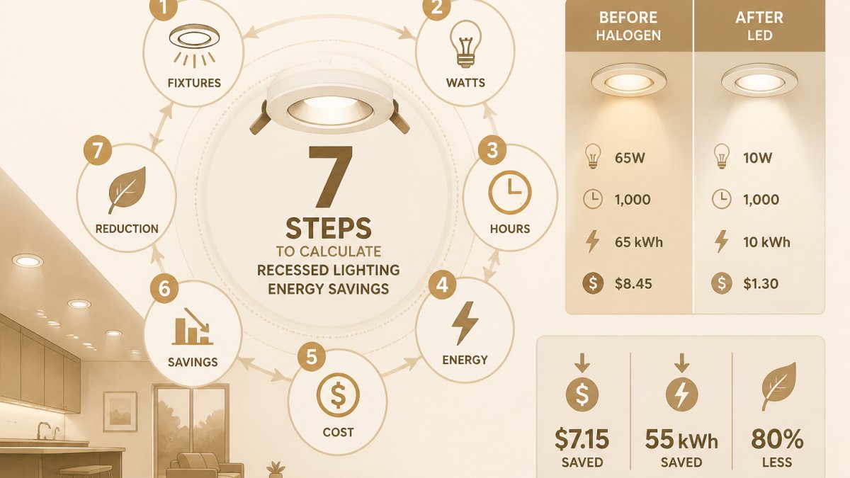 7 Steps to Calculate Recessed Lighting Energy Savings