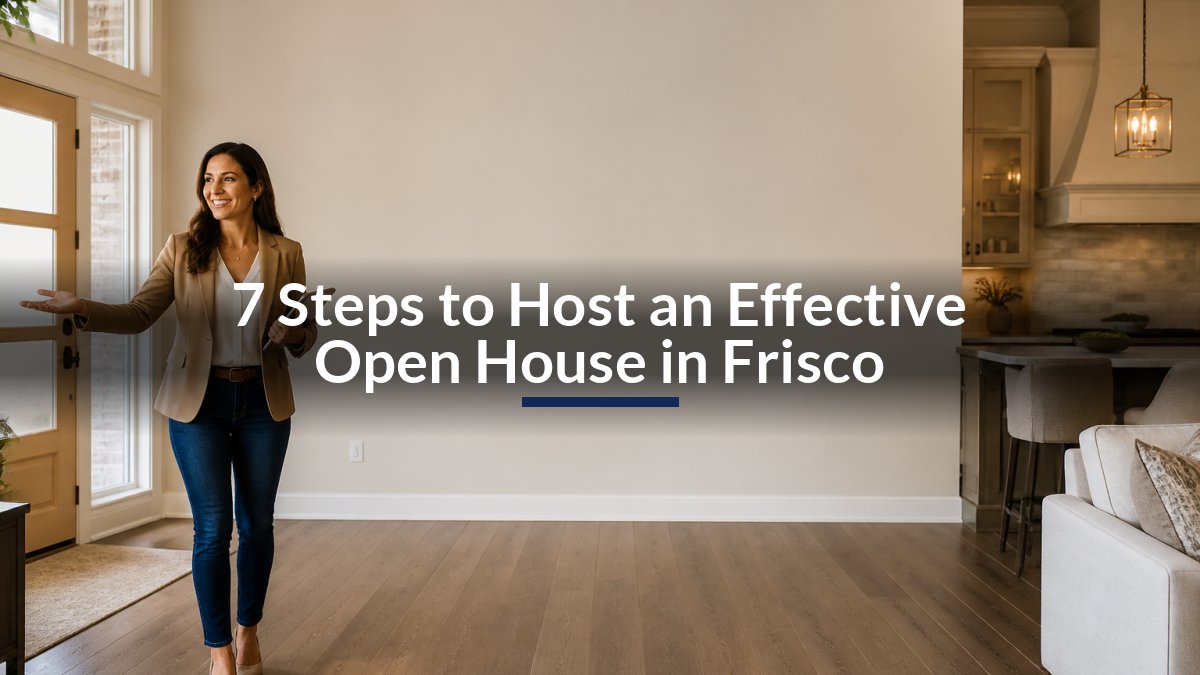7 Steps to Host an Effective Open House in Frisco