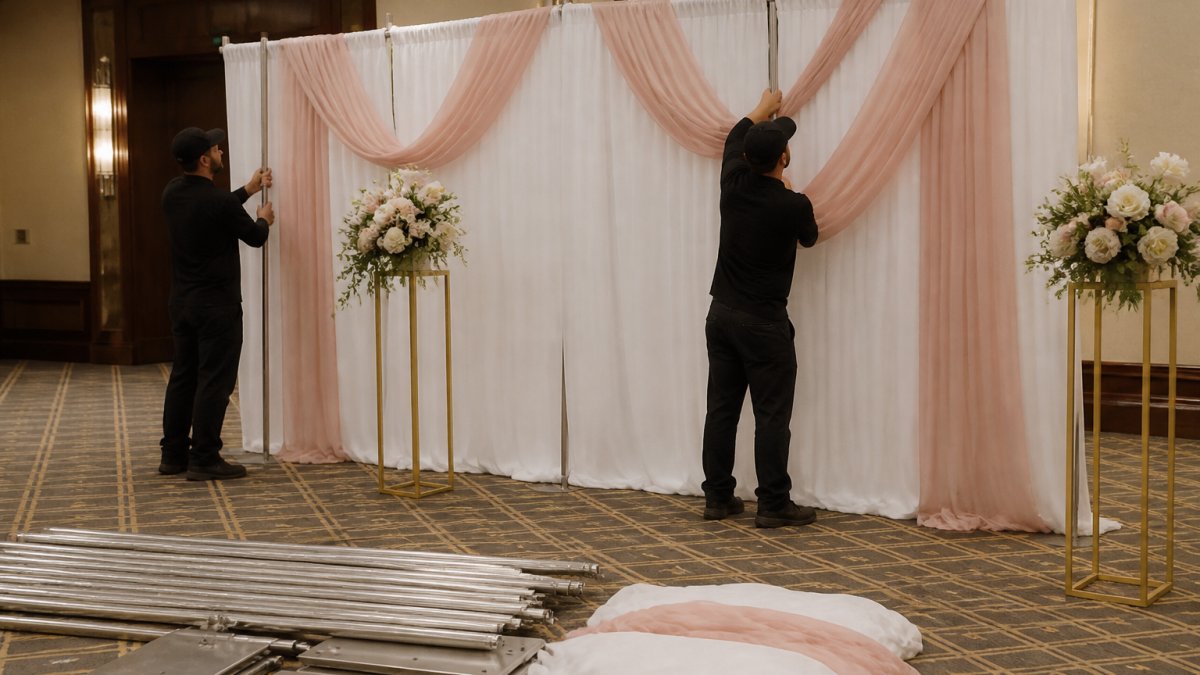 7 Steps to Install a Wedding Ceremony Backdrop Like a Pro