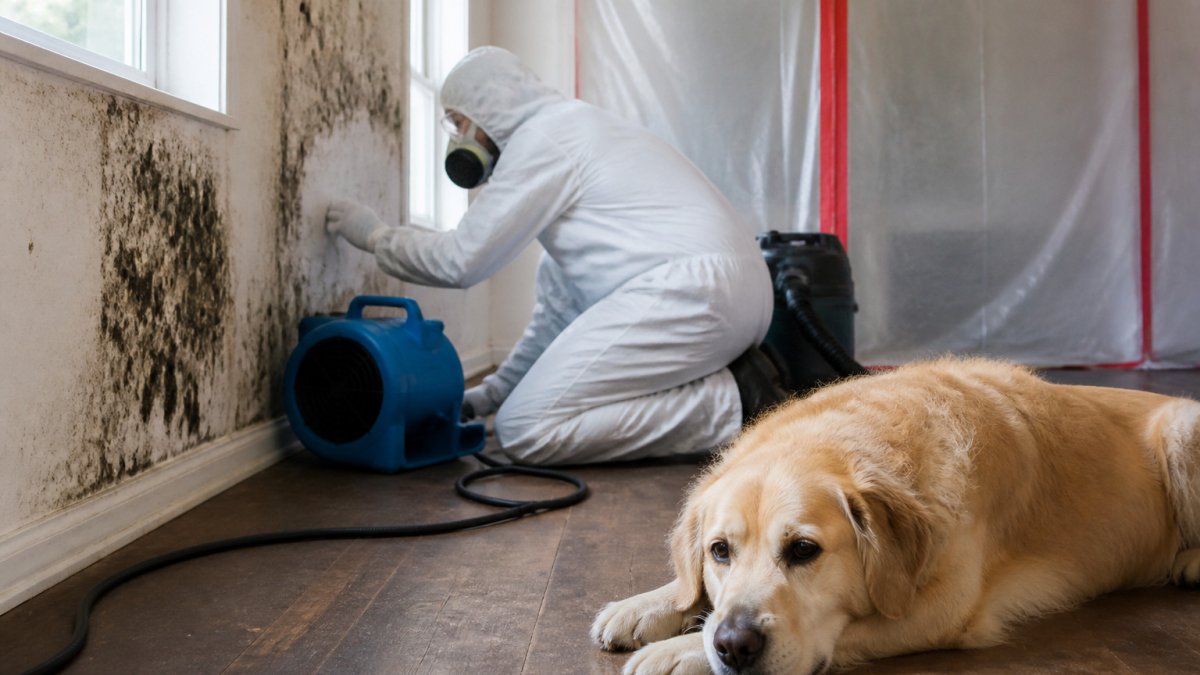 7 Steps to Tell if Mold Remediation Is Dangerous for Pets