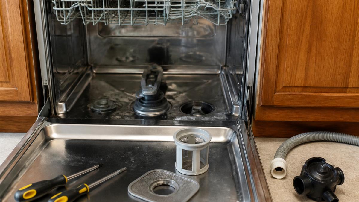 7 Ways to Fix a Dishwasher Not Draining Water