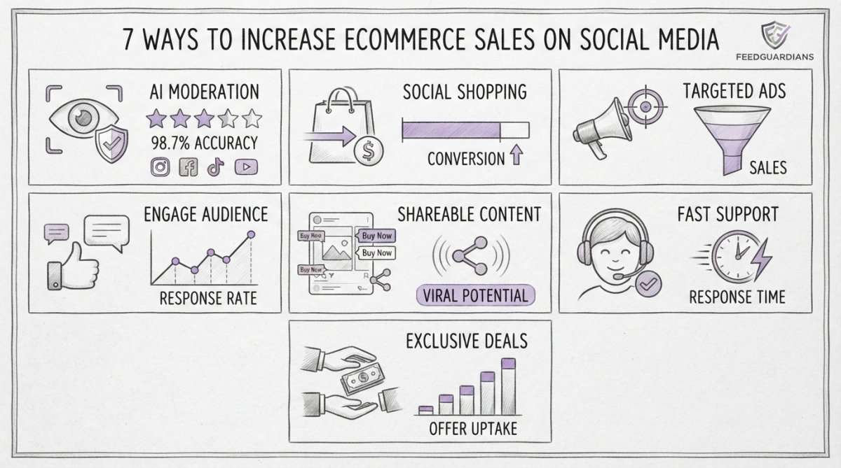 7 Ways to Increase Ecommerce Sales on Social Media