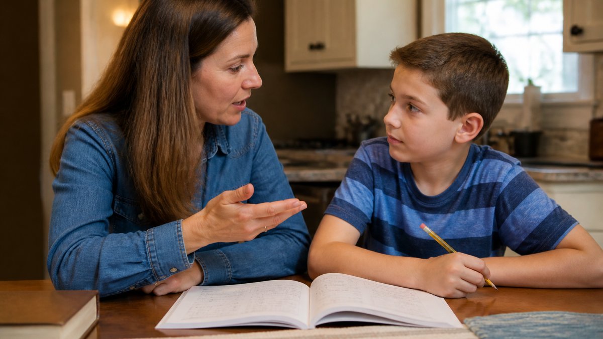 Infographic illustrating a step-by-step process to support auditory learners during home study sessions