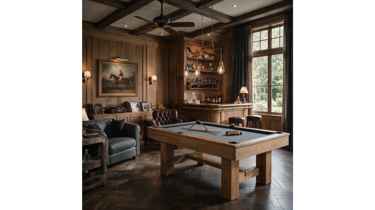 8FT Premium Professional Presli Slate Native Acacia Solid Wood Billiard Pool Table With Custom Table Cloth (SAK90428)