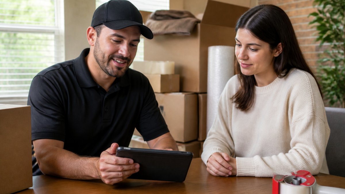 Moving company vetting checklist showing key questions for homeowners to review with professional movers