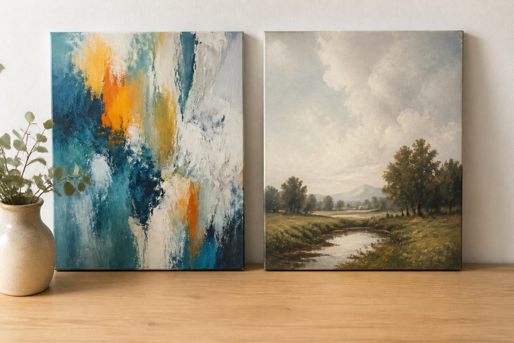 Abstract Art vs Traditional Art for Home Decor